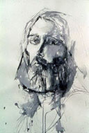 Self Portrait, 32x22, india ink, 1974